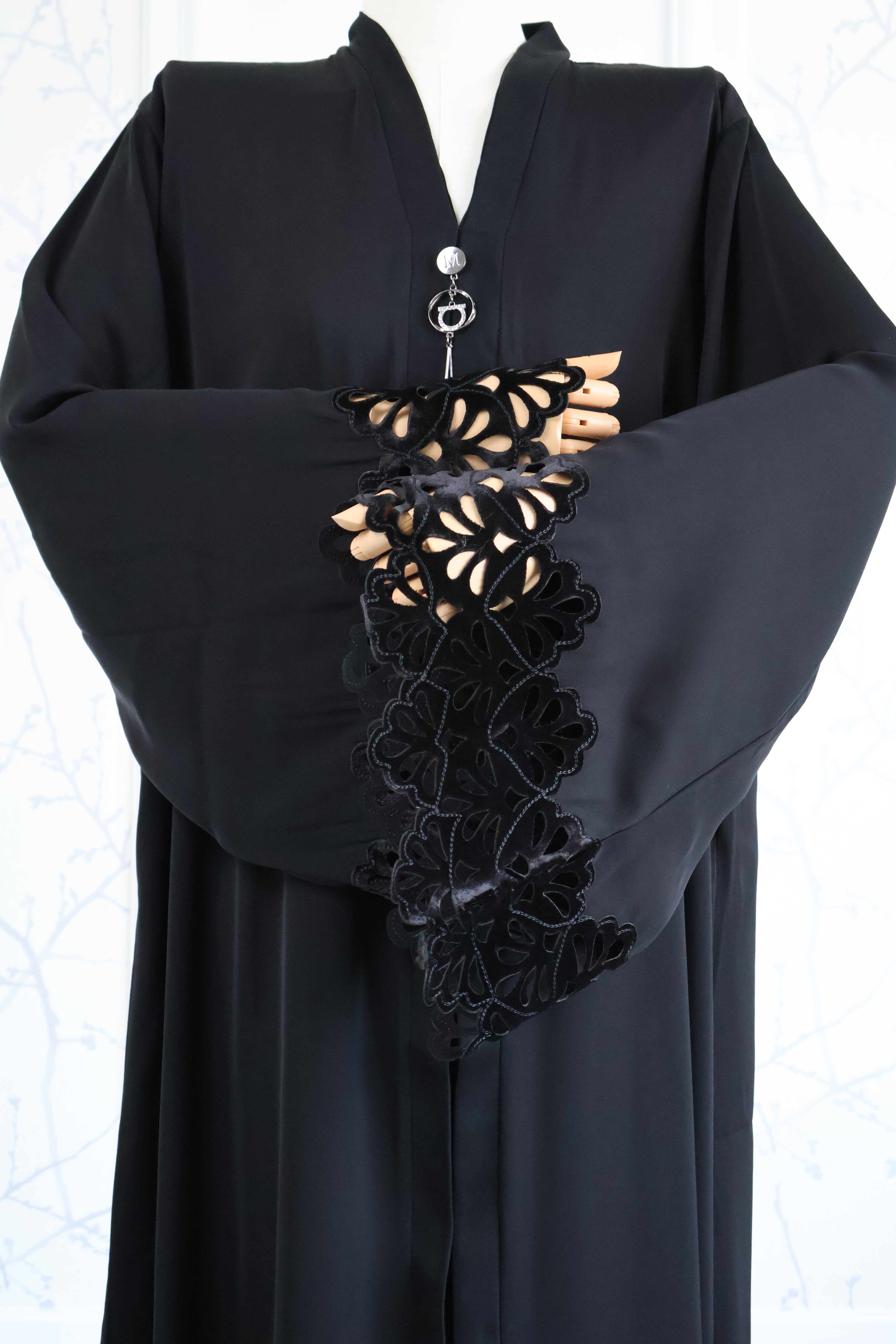 Abaya Lumea – detailopname stof en pasvorm – HBYA
