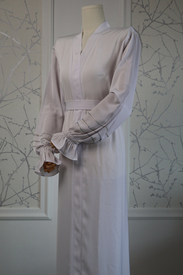 Abaya Noor – detailopname stof en afwerking – HBYA