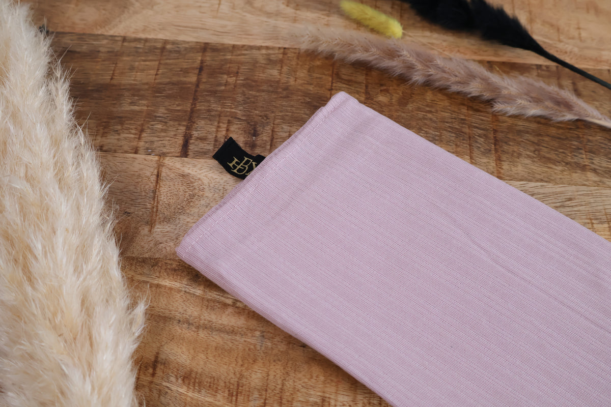 Hijab Crêpe Licht Roze - zachte licht roze hoofddoek van crêpestof - HBYA