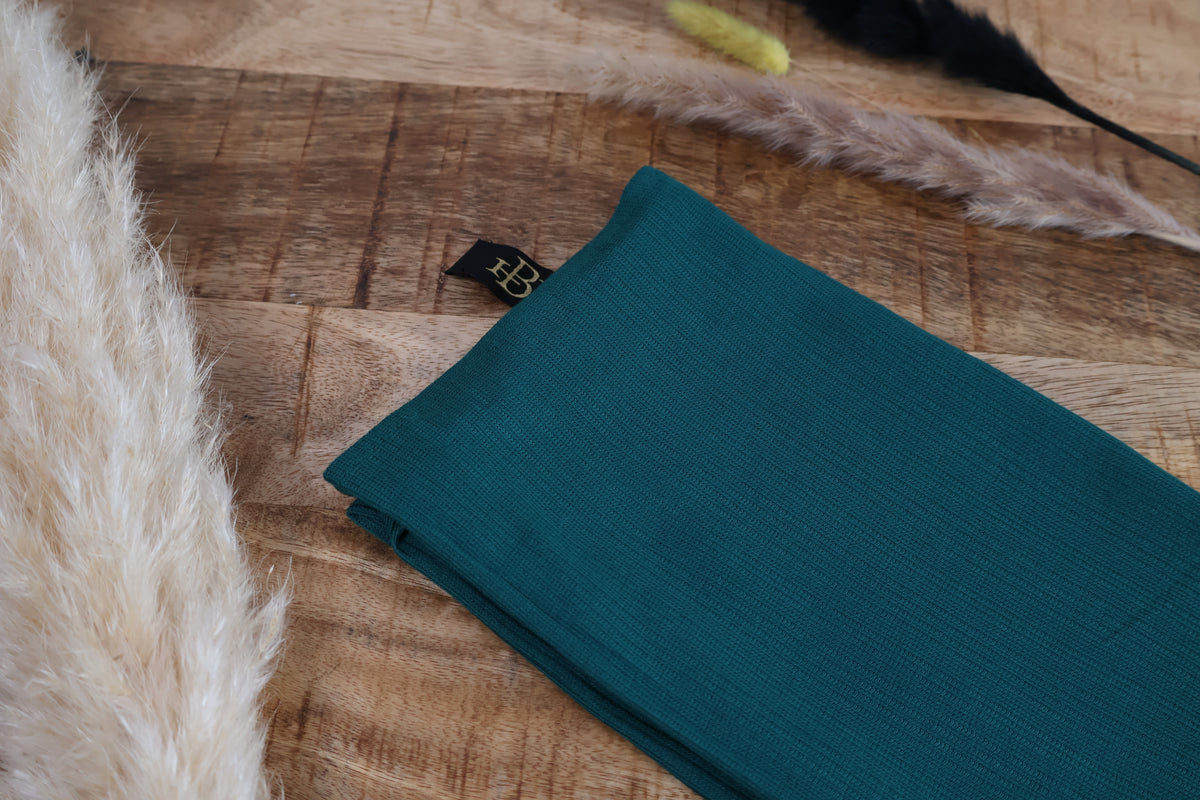 Hijab Crêpe Groen - zachte groene hoofddoek van crêpestof - HBYA